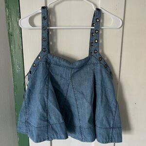 Denim Free People Top